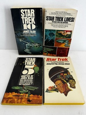 Star Trek Paperback Lot (4) - Star Trek Lives! Star Trek 10 & 5