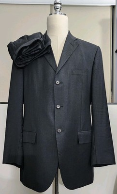 VTG Polo Ralph Lauren x Corneliani Italy 100% Virgin Wool Dual Vent Suit Sz 44L