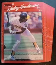 1990 Donruss LOT X 25 Rickey Henderson #304 Oakland Athletics