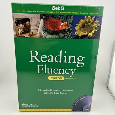Reading Fluency Cards Set 3 4th Grade Learning Resources