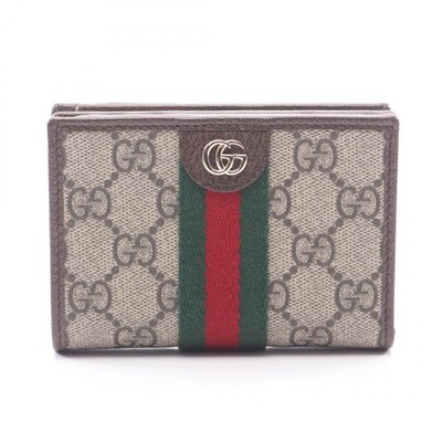 GUCCI Ophidia Small GG Supreme Bi-fold Wallet Geldbörse 838468 canvas leather...