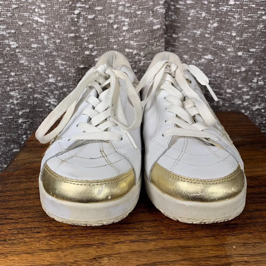 Zapatillas polares vintage Y2K Southpole blancas/doradas con cordones para mujer 10 Foto 2 de 4