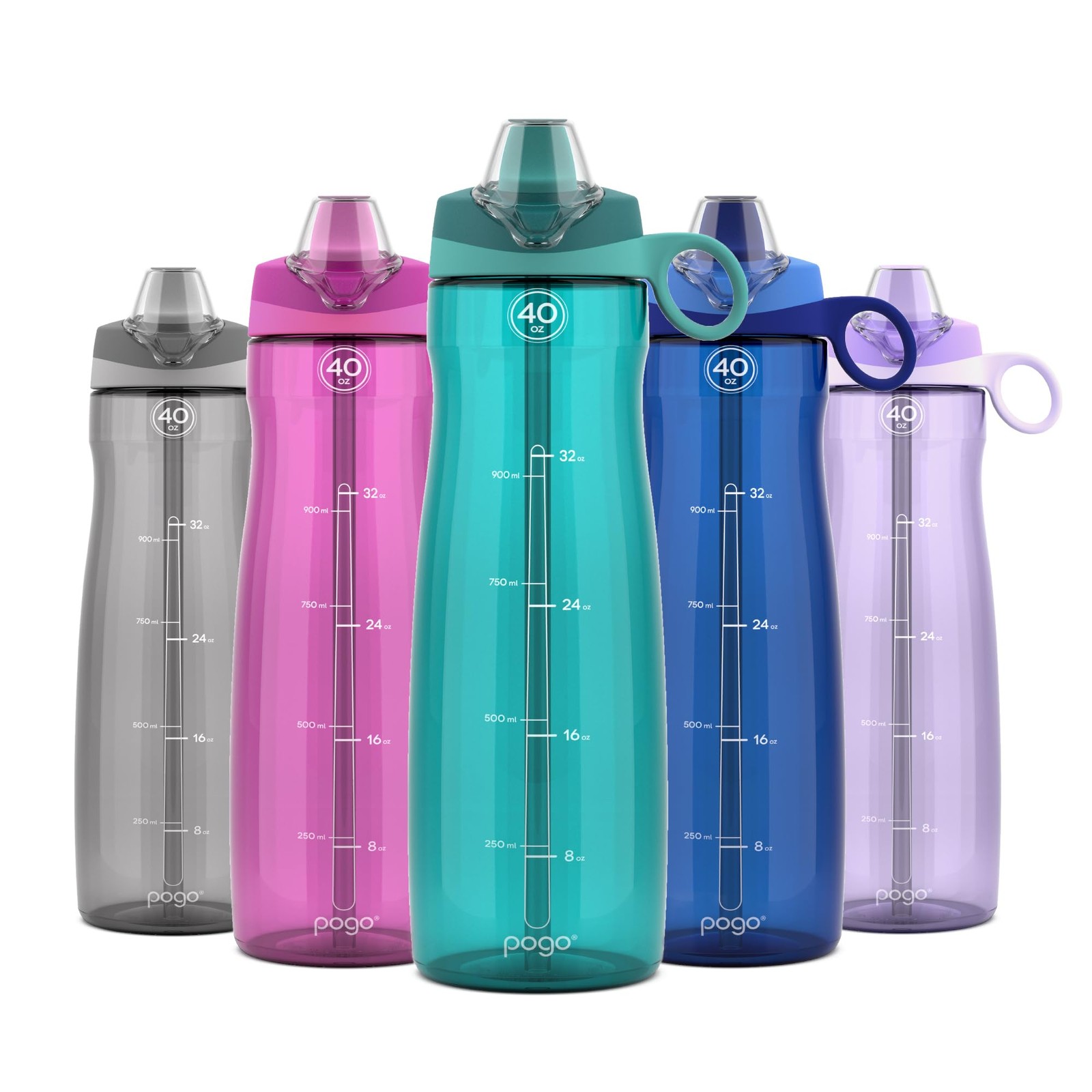 With Soft Straw - Teal Color