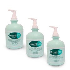 Image of Dermol Lotion 500ml x 3 - Treats/Prevents Dry & Itchy Skin, In Eczema/Dermatitis