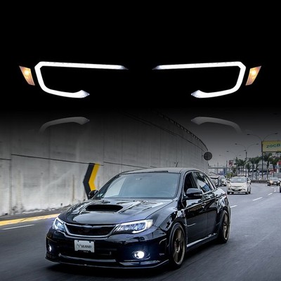 FULL LED Headlights For Subaru Impreza 2008-11 WRX 2012-2014 w/Startup Animation