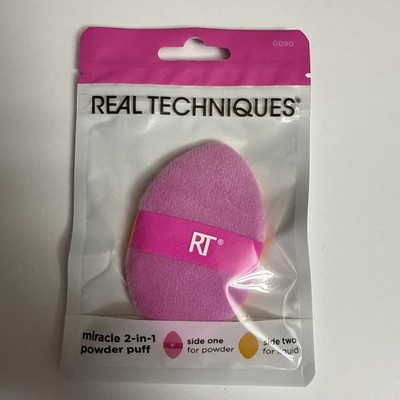 REAL TECHNIQUES Make-up Schwamm miracle 2in1 Powder Puff Sponge Puder