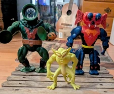  1984 Masters Of The Universe, Motu Antenna, Leech He-Man,&1983 Galoob Gargoyle 