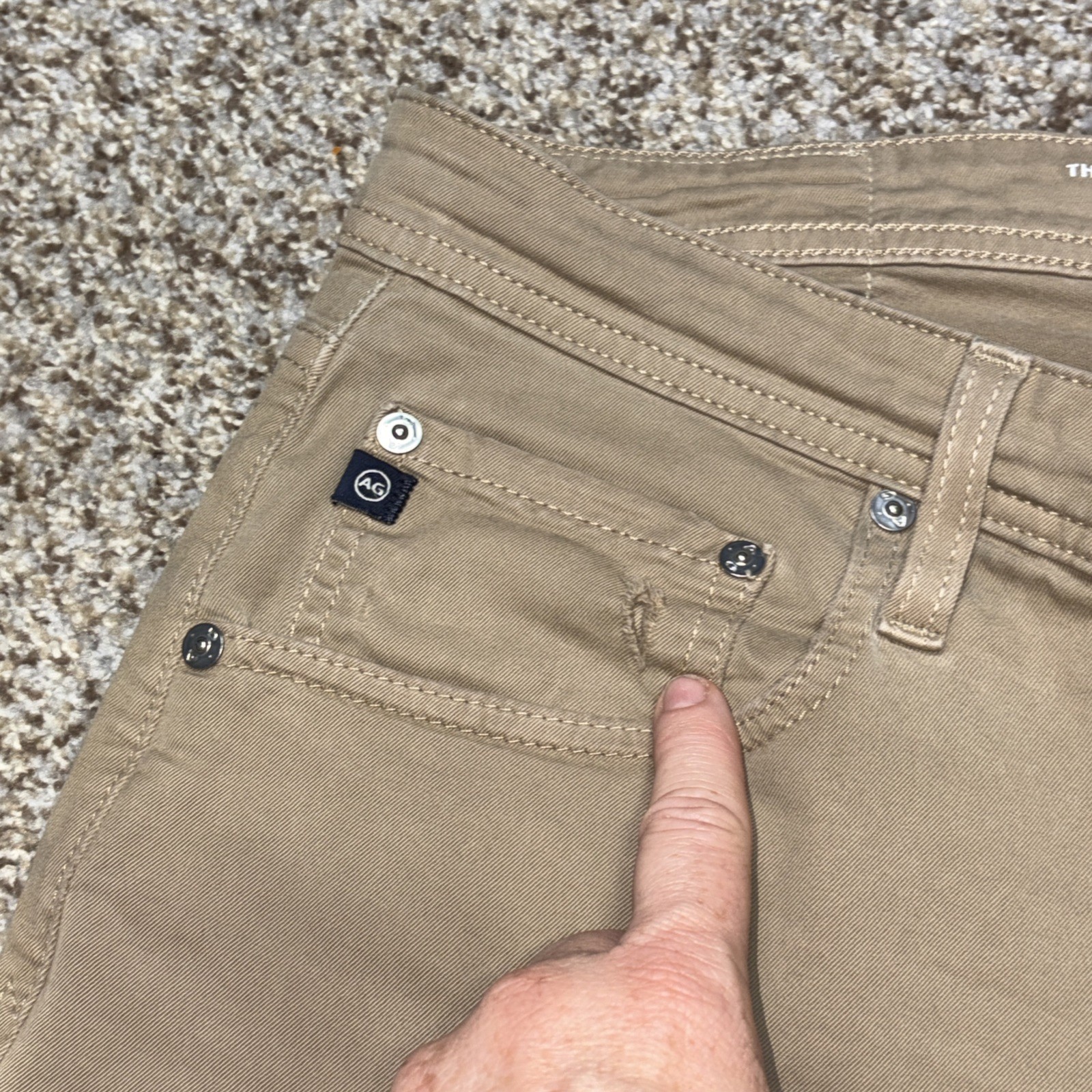 AG ADRIANO GOLDSCHMIED THE MATCHBOX SLIM STRAIGHT Pants MENS SIZE 34x33 - View 3