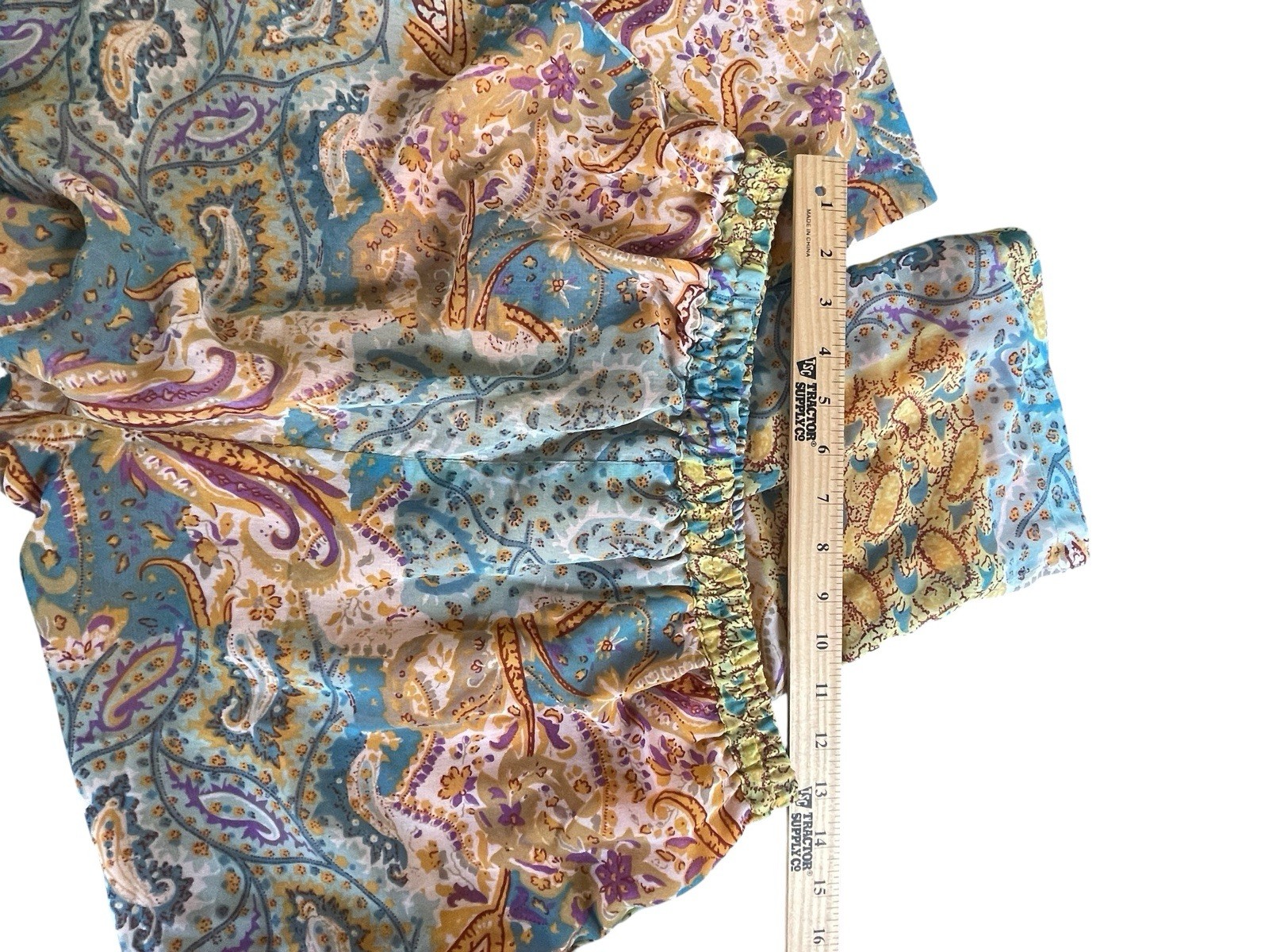 Sacred Threads Mixed Media Patchwork Pull-On Wide… - image 7