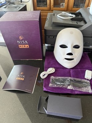 NISK MIRA Light Therapy LED Facial Mask, Multiple Color Modes, Portable