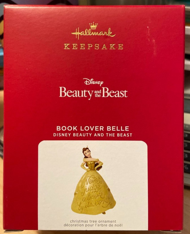 2021 Hallmark *Book Lover Belle* Disney Beauty And The Beast  Keepsake Ornament