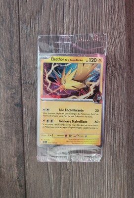 Pokemon Zapdos Team Rockets FRENCH Electhor Promo Gamestop Sealed
