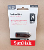 Sandisk Ultra Usb 3.0 Flash Drive 16 Gb; 130 Mb/S