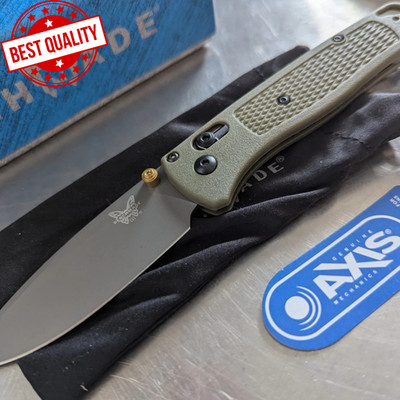 Benchmade 535 Bugout, Green Grivory Handle, CPM-S30V Blade, Folding Knife New