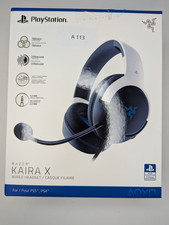 Razer Kaira X Wired Gaming Headset for PS5 PS4 Black White 3.5mm w/ Box Conditi