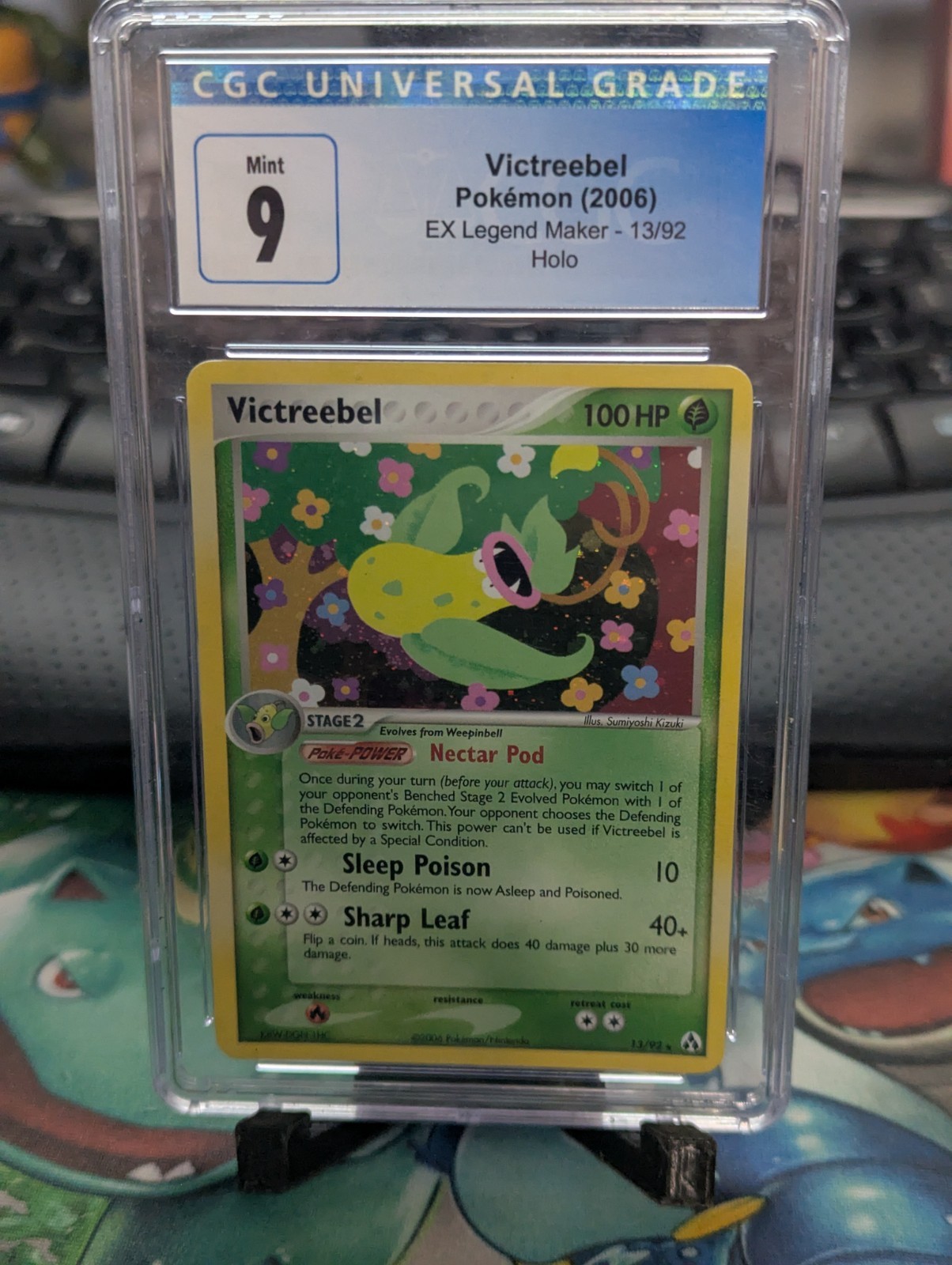 CGC 9 MINT Victreebel 2006 EX Legend Maker 13/92 Holo Pokemon Card
