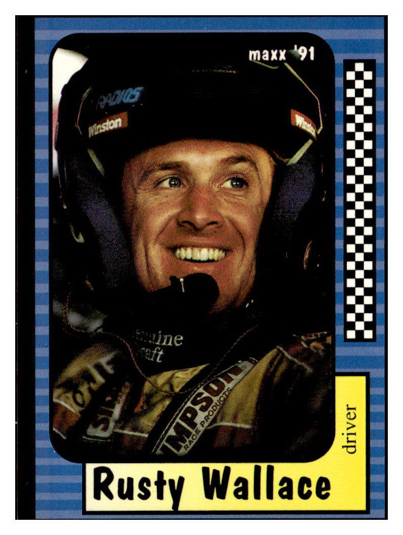 Rusty Wallace 1991 Maxx #2 Penske Racing South NASCAR RACING *378