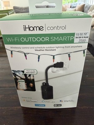 New In Box iHome Wi-Fi Outdoor Smart Plug
