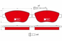 TRW Bremsbelagsatz Scheibenbremse Dtec Cotec GDB1483DTE FüR Idea Delta 500 Stilo