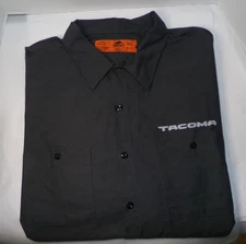 Red Kap Toyota Work Shirt XXXL-SS Gray Short Sleeve Uniform~TOYOTA TACOMA