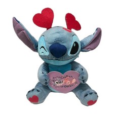 Disney Lilo And Stitch Valentine Plush Stitch Stuffed Animal In Good Shape