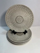 4-Over and Back Stoneware 8 Inch Lunch Plates EXC 1156