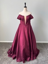 Morilee - Madeline Gardner Dress, Size 16 - Burgundy - Formal, Wedding, Prom
