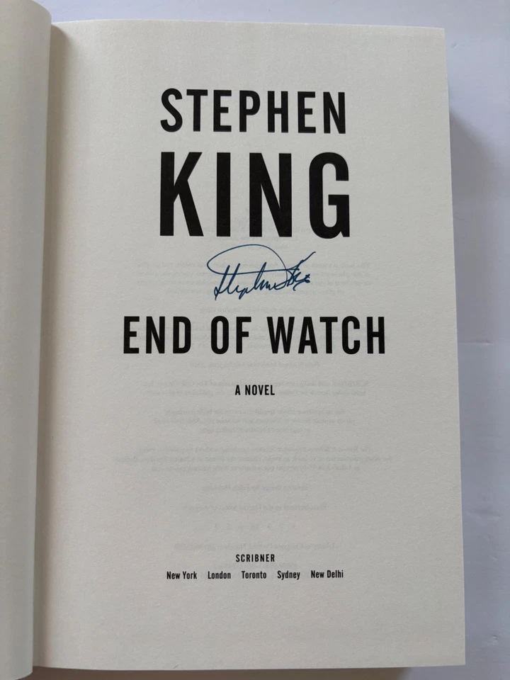 Stephen King Signed End of Watch 1st Edition Hardcover HC Book Autographed JSA Foto 2 de 4