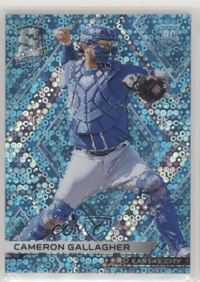 2018 Chronicles Spectra Neon Blue Prizm 11/99 Cameron Gallagher Rookie RC 0a3