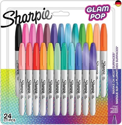 Sharpie Glam Pop-Permanent Marker Stifte Set | Marker Stifte mit feine Spitze