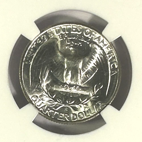 1947s Washington Silver Quarter MS65 NGC, Blast White! - Image 4 of 4