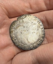 1555 Phillip And Mary Shilling Hammered Silver Coin