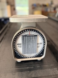 Pelouze Postal Scales 50 lb x 2 oz January 1999 Rates Model Y50