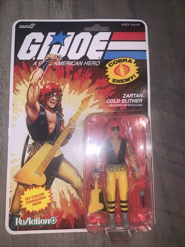 G.I. Joe: A Real American Hero (1983) | Zartan Cold Slither (Cartoon) O-Ring ReAction+ 3.75 Scale Action Figure (Wave 3) By Super7