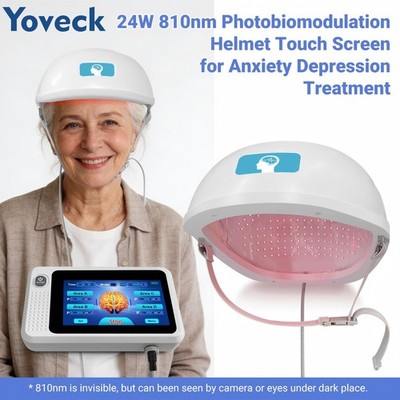 24W 810nm 448 Diodes NIR Helmet for Cognitive Decline Parkinson Stroke Therapy