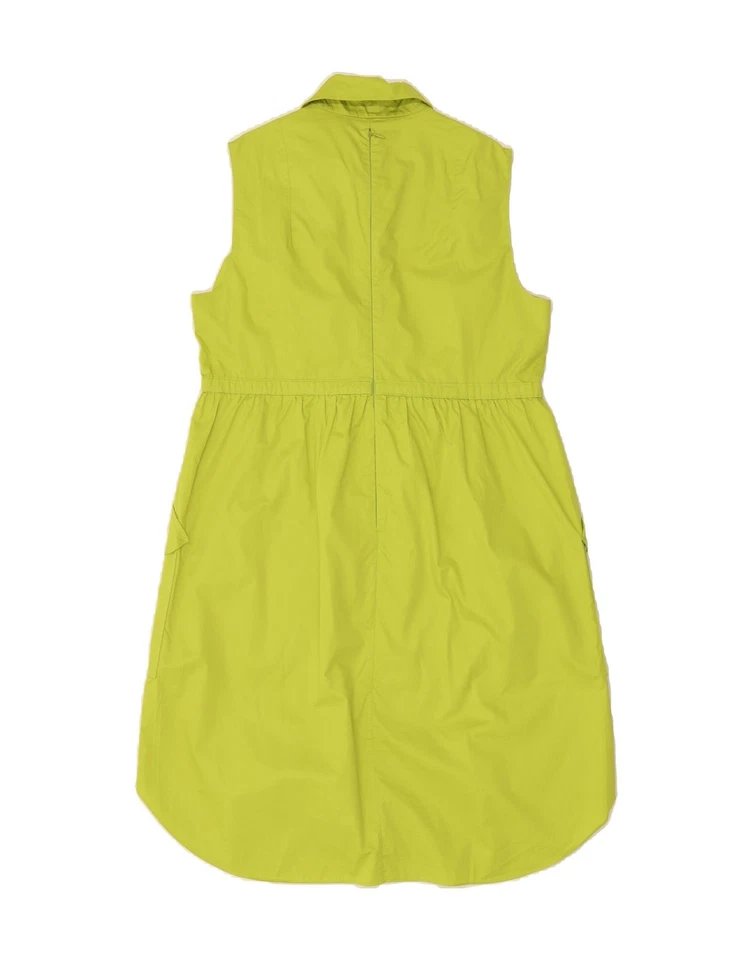 CARVEN Womens Sleeveless Pullover Shift Dress IT 42 Medium Green Cotton DC14 - Image 2 of 3