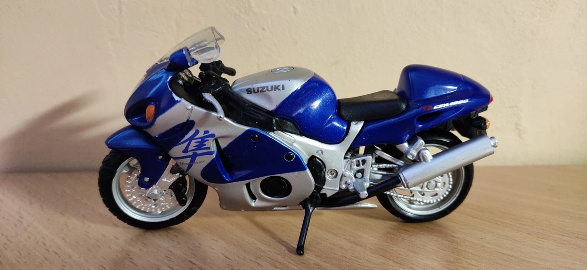 Modèle Réduit Moto Suzuki Hayabusa GSX1300 1/18 - Alliage, Collection, Décoration Bureau