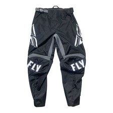 Fly Racing youth F-16 motocross riding dirt bike pants in black white 24