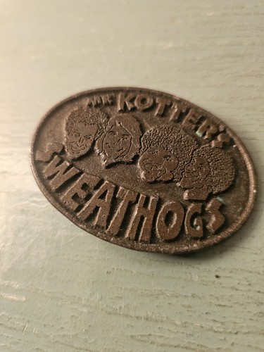 Vintage Very Rare 1970's Charlie Belt Co SweatHogs Belt Buckle-Welcome Back...