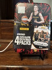 Caitlin Clark 2025 WNBA Panini Prizm Indiana Fever Collectible Tin (4 Packs)