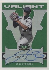 2018 Leaf Valiant Green 4/99 Josh Stowers #BA-JS3 Auto 0f8