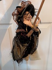 Witches Of Pendle Elizabeth Device Flying 45cm Doll Leopard Print