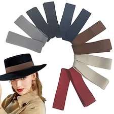 12PCS Cowboy Hat Accessories: Elastic Ribbon, 1 Count (Pack of 12) Style1