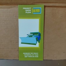 1970s Jeep Amc Project Snow Plow Dealership Sales Brochure American Motors 1970s Jeep Amc Project Snow Plow Dealership Sales Brochure American Motors
