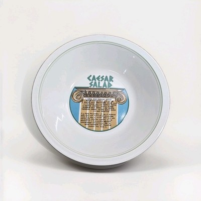 1983 CAESAR SALAD 11-3/4'' Serving Bowl Recipe Garden Classics Royal China USA