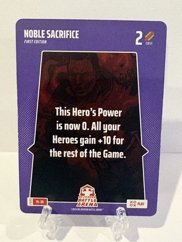 Bo Jackson Battle Arena Alpha Edition #PL-30 Noble Sacrifice SP Play