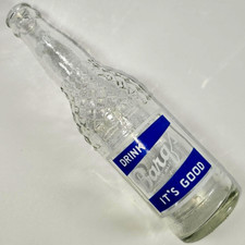 VTG Barqs Drink Barq's It's Good Bottle Blue ACL New Orleans Louisiana Find
