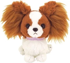 Sun Lemon Plush Doll Pups! Papillon Brown Size S from Japan