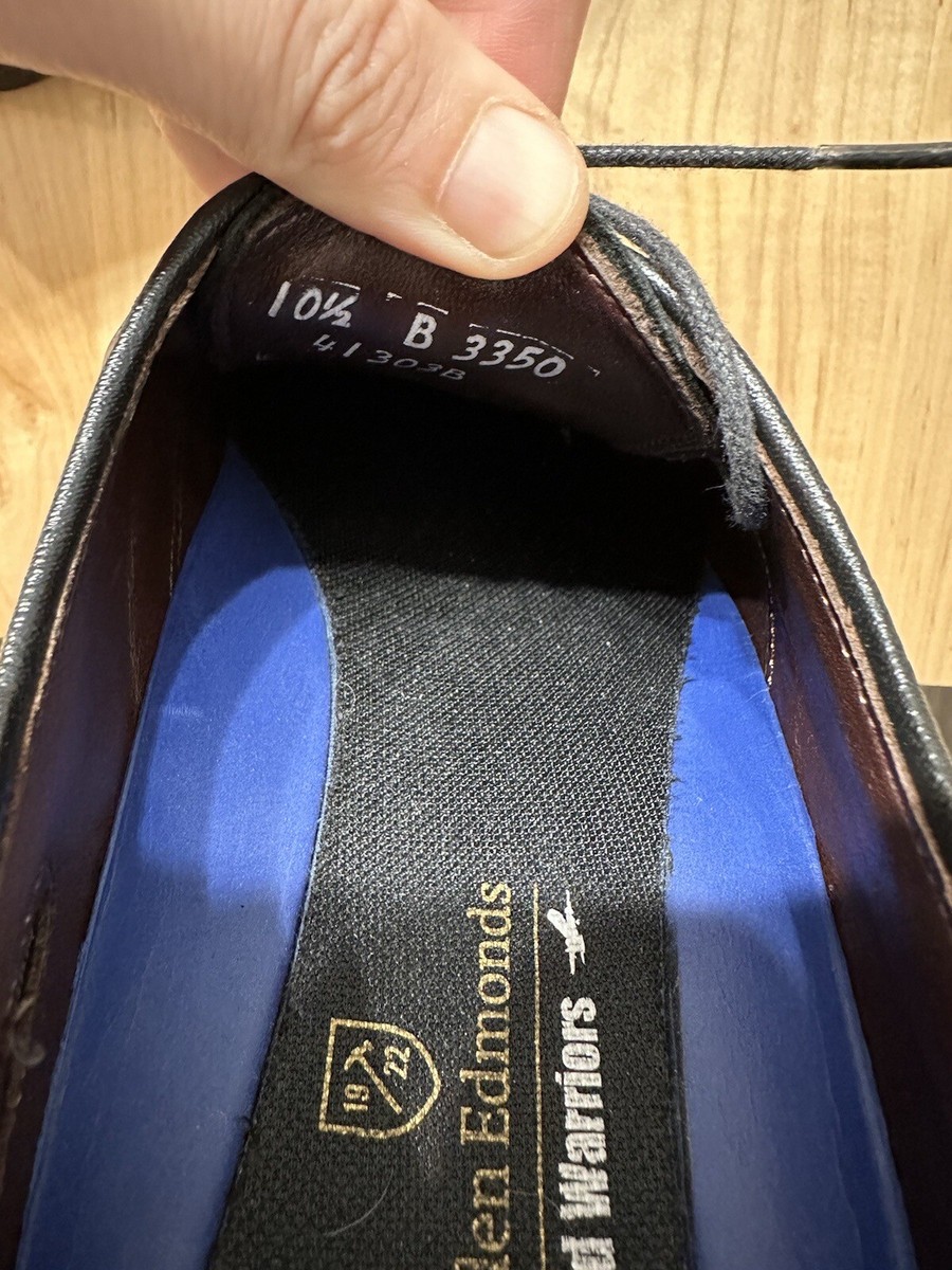 ALLEN EDMONDS Road Warriors Black Leather Oxford Wingtip Dress Shoes - 10.5 B Allen Edmonds | Shoes | Allen Edmonds Concord Black Leather  main image 2