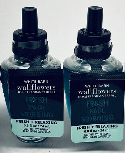 2 BATH & BODY FRESH FALL MORNING WALLFLOWERS HOME FRAGRANCE REFILL 8 oz - Picture 4 of 4